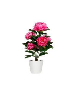 Flor artificial paperflow peonia rosa 55 cm