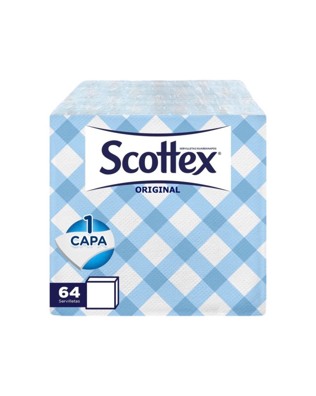 Servilleta scottex estilo decorada 1 capa 30x30 cm paquete de 64 unidades