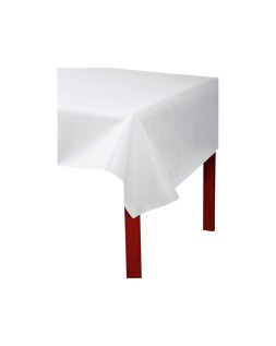 Mantel pronappe spunbond polipropileno repelente al agua reciclable 100% color blanco rollo ancho 1,20 m