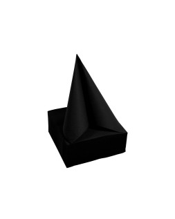 Servilleta pronappe celulosa micro grofada 38x38 cm 2 capas color negro paquete de 40 unidades