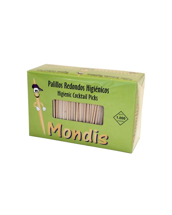 Palillo de dientes enfundado en celofan caja de 1000 unidades