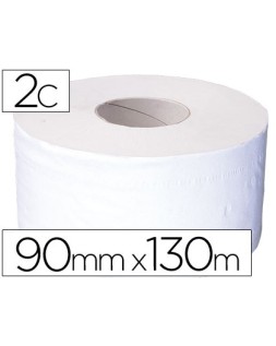 Papel higienico jumbo 2 capas celulosa pura rollo de 91 m para dispensador 925