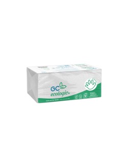 Toalla de papel mano engarzada ecologica xtrasec 20x23 cm 2 capas paquete con 196 unidades