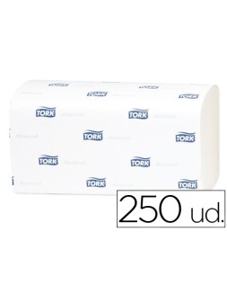 Toalla de papel engarzada 2 capas 21,8x23 cm paquete de 250 unidades para dispensador h3