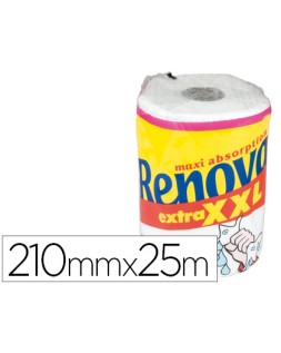 Papel de cocina renova xxl maxi ultra absorbente 2 capas 28,8 m