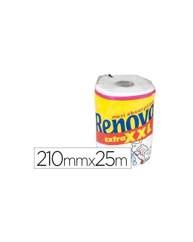 Papel de cocina renova xxl maxi ultra absorbente 2 capas 28,8 m