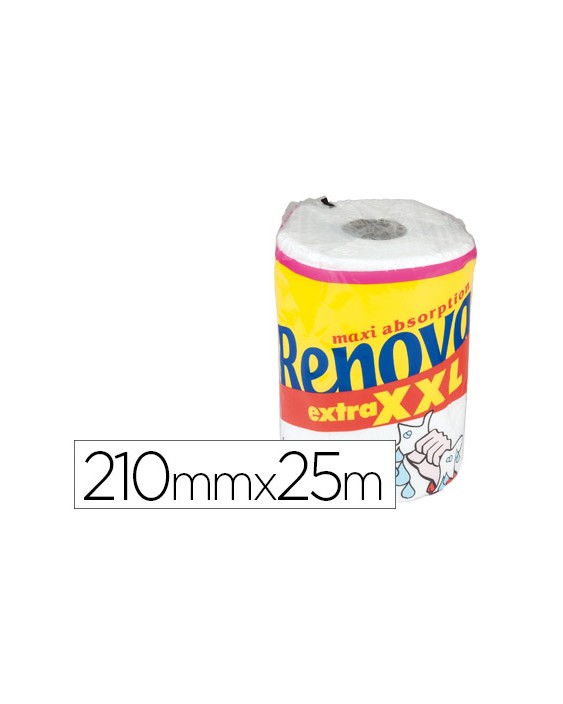Papel de cocina renova xxl maxi ultra absorbente 2 capas 28,8 m