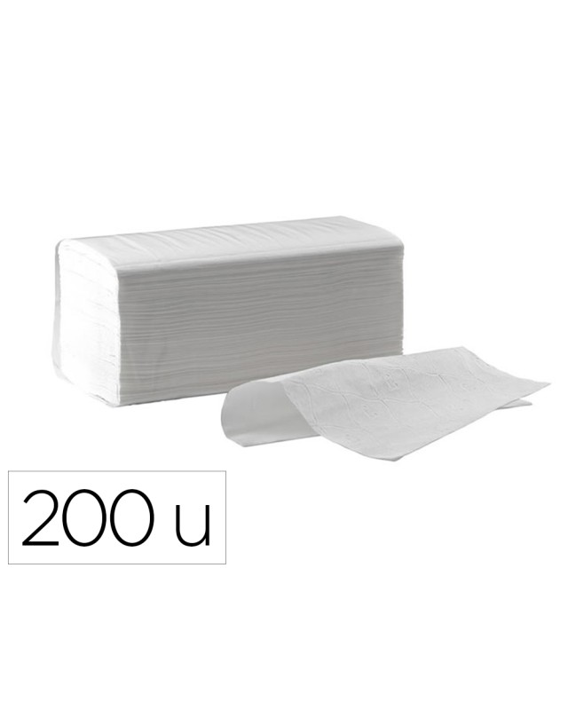 Toalla de papel secamanos dahi z celulosa 2 capas caja con 20 paquete de 200 unidades