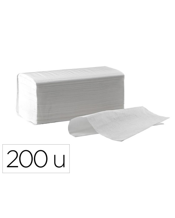Toalla de papel secamanos dahi z celulosa 2 capas caja con 20 paquete de 200 unidades