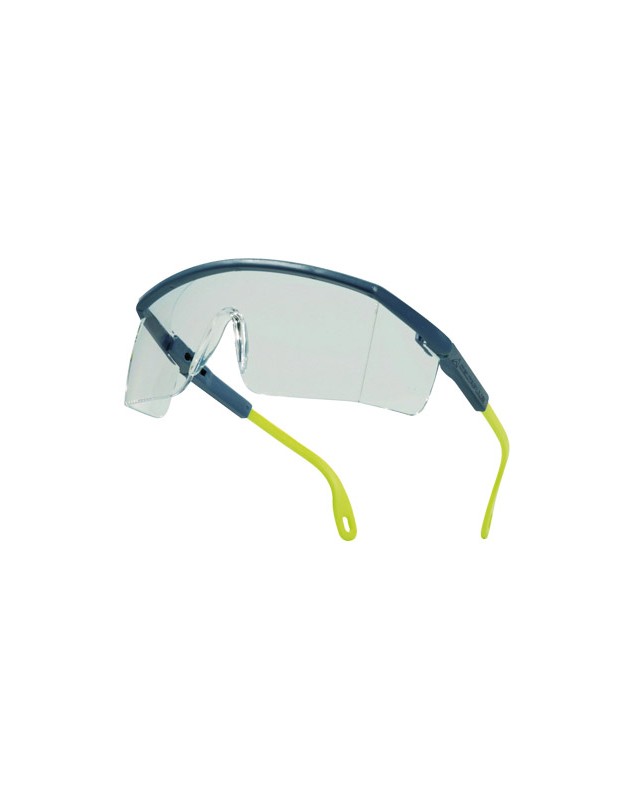 Gafas deltaplus de proteccion policarbonato monobloque incoloro color gris-amarilla uv400