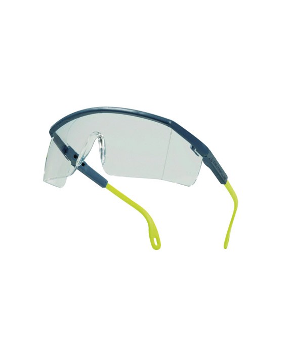 Gafas deltaplus de proteccion policarbonato monobloque incoloro color gris-amarilla uv400