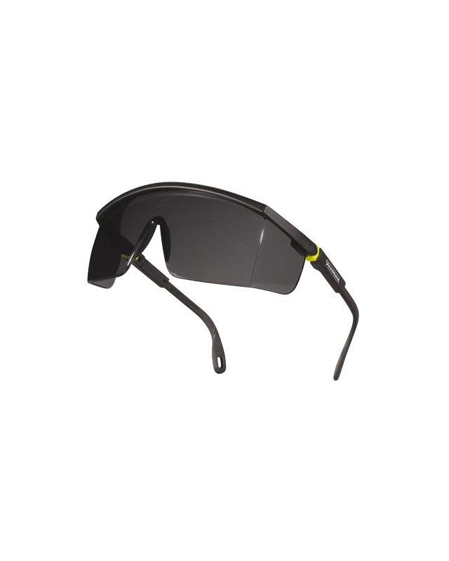 Gafas deltaplus de proteccion policarbonato monobloque ahumado color gris-amarilla uv400