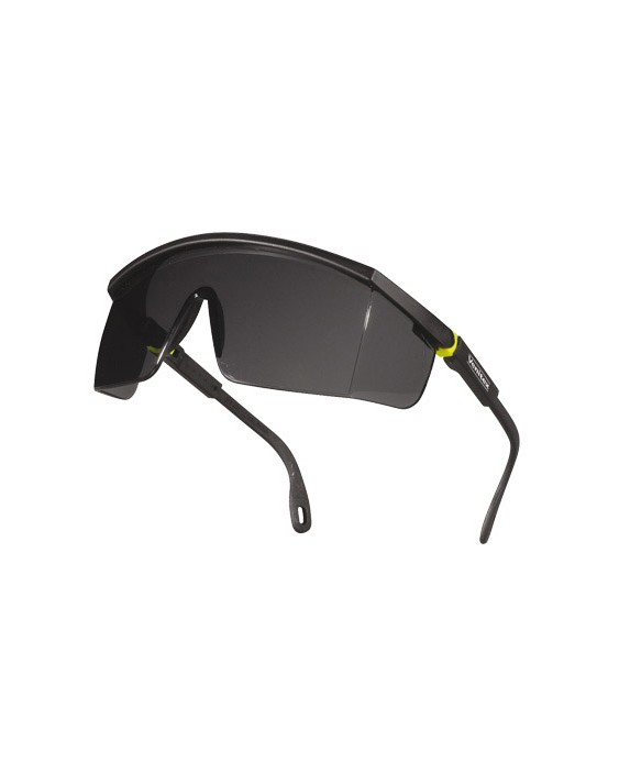 Gafas deltaplus de proteccion policarbonato monobloque ahumado color gris-amarilla uv400