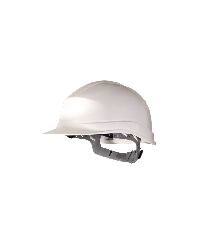 Casco de proteccion deltaplus polietileno especial para obra y trabajos electricos de baja tension color blanco
