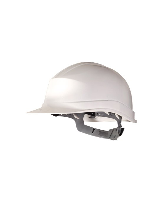 Casco de proteccion deltaplus polietileno especial para obra y trabajos electricos de baja tension color blanco
