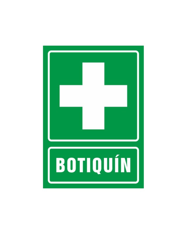 Pictograma syssa señal de botiquin en pvc 210x297 mm