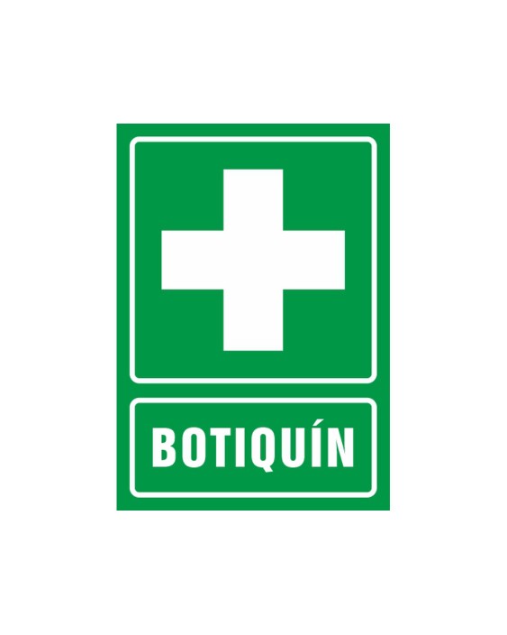 Pictograma syssa señal de botiquin en pvc 210x297 mm