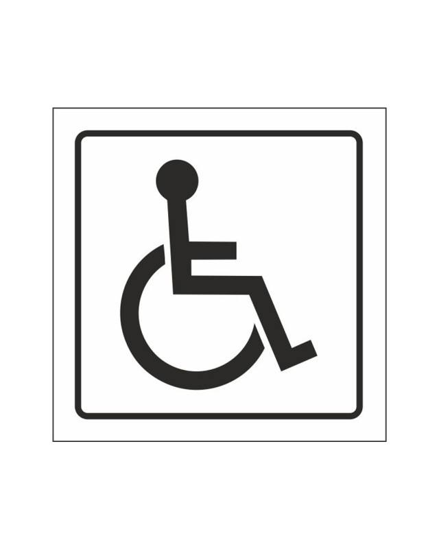 Pictograma syssa señal de discapacitados en pvc 105x105 mm
