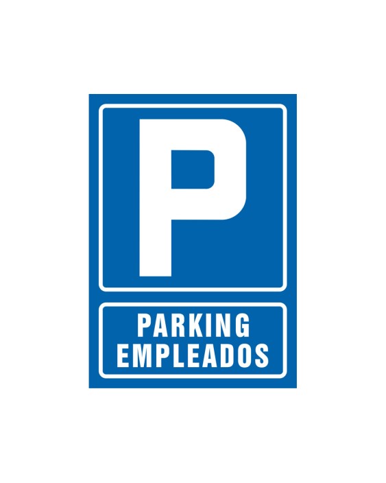 Pictograma syssa señal de parking empleados en pvc 210x297 mm