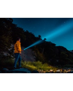 Linterna q-connect telescopica aluminio 5w modo alumbrado alto medio bajo estroboscopio sosapagado 3 pilas aaa