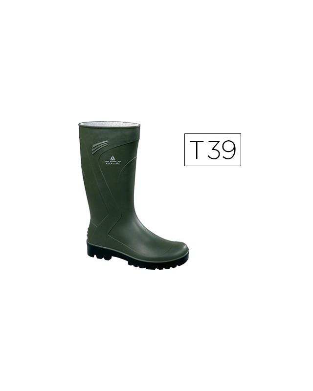 Bota deltaplus de seguridad jouca pvc verde suela de tacos talla 39
