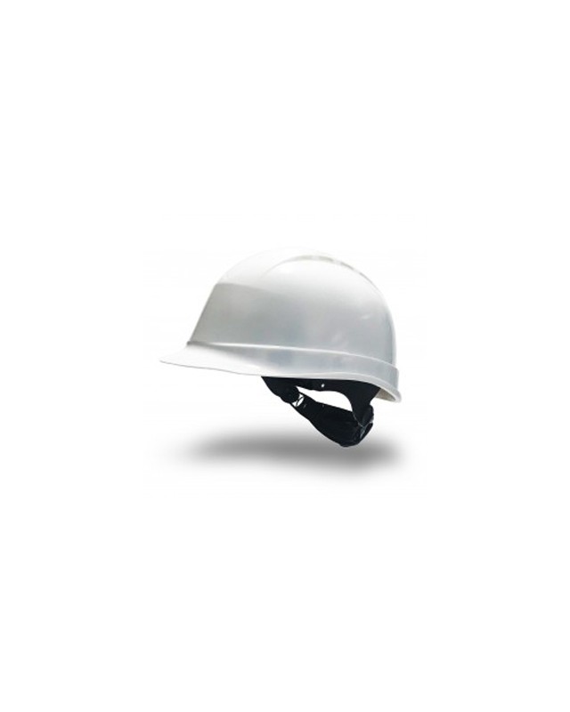 Casco faru de proteccion polietileno con ruleta y atalaje 6 puntos ventilado color blanco