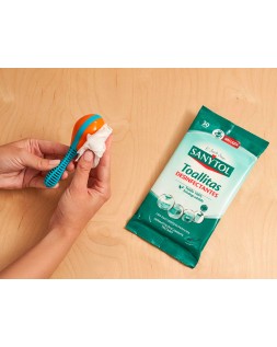 Toallita desinfectante sanytol biodegradable paquete de 30 unidades