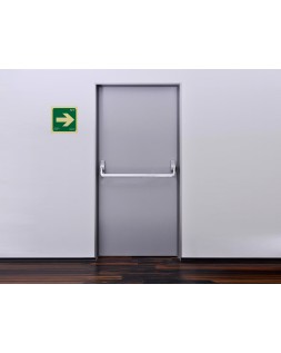 Pictograma archivo 2000 flecha derecha pvc verde luminiscente 224x224 mm