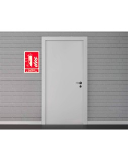 Pictograma archivo 2000 carro extintor pvc rojo luminiscente 210x300 mm