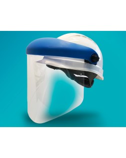 Pantalla para casco faru a20c con visera y protector barbilla azul 200x300 mm