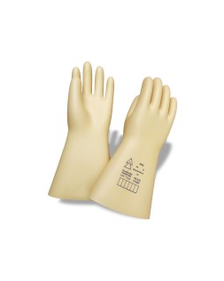 Guantes faru latex aislante proteccion electrica hasta 500 voltios clase 00 talla 9 color beige