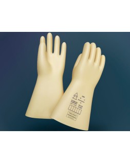 Guantes faru latex aislante proteccion electrica hasta 500 voltios clase 00 talla 9 color beige