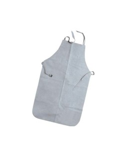 Mandil para soldador faru cuero al cromo con tiras de serraje y anillas 600x900 mm