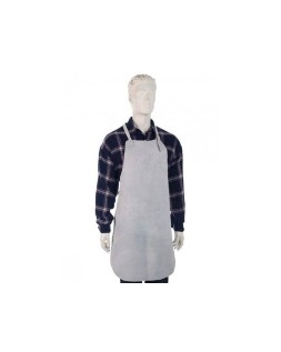 Mandil para soldador faru cuero al cromo con tiras de serraje y anillas 600x900 mm