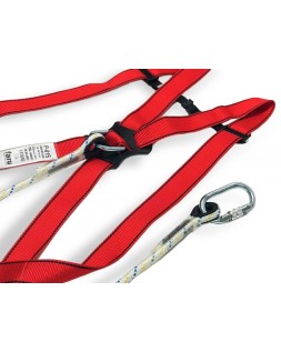 Conjunto anticaidas faru arnes p01 + cuerda c170 + 2 mosquetones virola + bolsa porta arnes