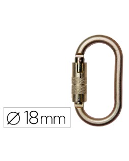 Mosqueton faru acero galvanizado automatico virola 18 mm resistencia 25 kn