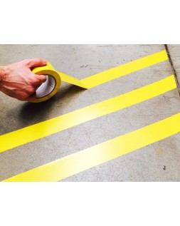 Cinta adhesiva djois para marcaje y señalizacion de suelo 33 m x 50 mm color amarillo
