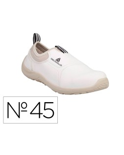 Zapatos de seguridad deltaplus microfibra pu suela pu mono-densidad color blanco talla 45
