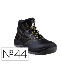 Botas deltaplus de seguridad piel crupon pigmentada suela pu bi-densidad color negro talla 44