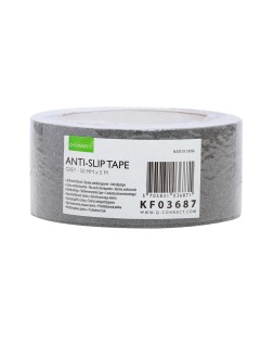 Cinta antideslizante q-connect gris 5 m x 50 mm