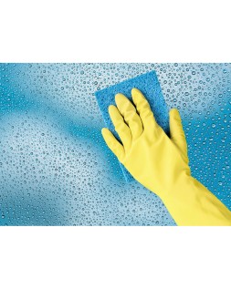 Guantes de latex satinados con relieve anti deslizante sin polvo par talla pequeña