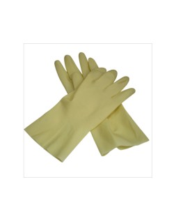 Guantes de latex satinados con relieve anti deslizante sin polvo par talla grande