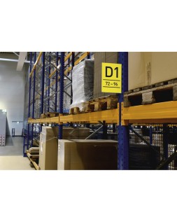 Señal de pasillo magnetica durable din a4 vertical pack de 10 unidades