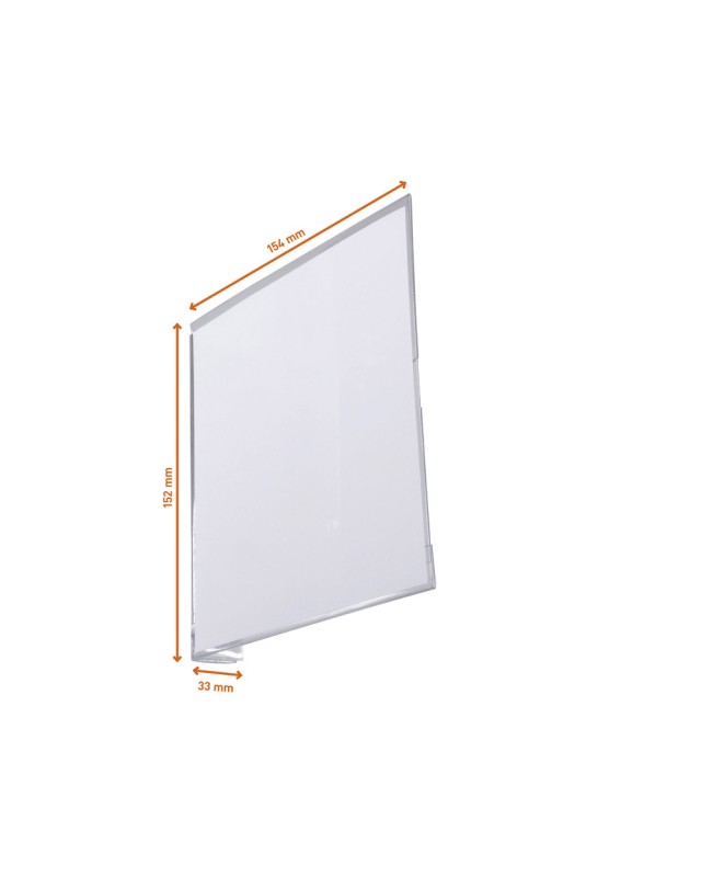 Señal de pasillo adhesiva durable 149x149 mm vertical pack de 10 unidades