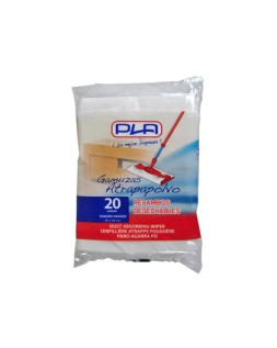 Recambio mopa pla atrapapolvo desechable grande 40x30 cm bolsa de 20 unidades