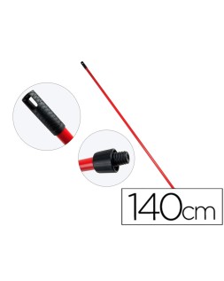 Palo de escoba o fregona metal universal con adaptador sp 140 cm