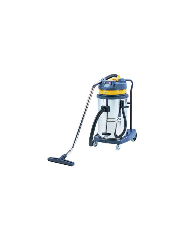 Aspiradora industrial q-connect 70l 2000w en seco y con agua 102,5x54x60 cms
