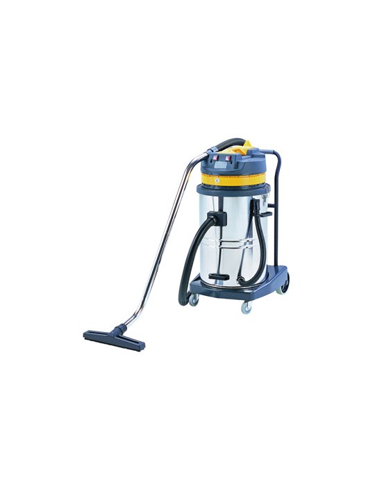 Aspiradora industrial q-connect 70l 2000w en seco y con agua 102,5x54x60 cms