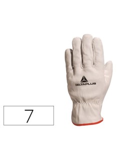 Guantes deltaplus piel vacuno especial para todo tipo de trabajos el mas vendido del mercado talla 7