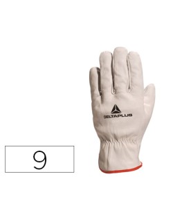 Guantes deltaplus piel vacuno especial para todo tipo de trabajos el mas vendido del mercado talle 9